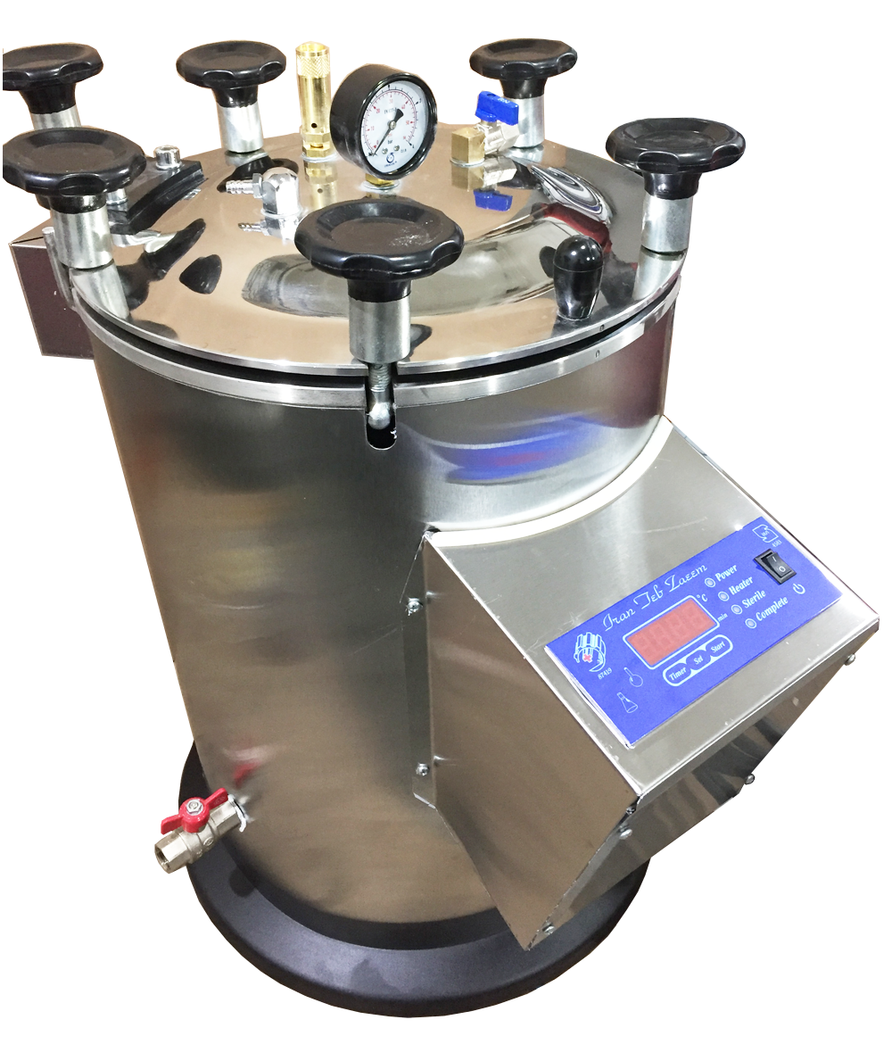 اتوکلاو 25 لیتری آزمایشگاهی تمام استیل